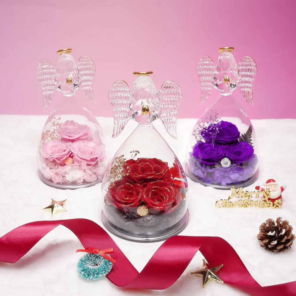 Ewige Rose Engel Geschenke im Glas für Frauen Mama Oma