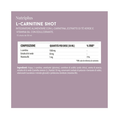 Farmasi Nutriplus L-Carnitin Shot 15 x 50 ml – Ihre tägliche Energiequelle für ein aktives Leben!