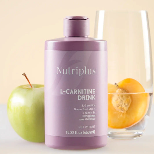 Farmasi L-Carnitin + Grüner Tee & Vitamin B6 – Pfirsich & Apfel Geschmack (450 ml)