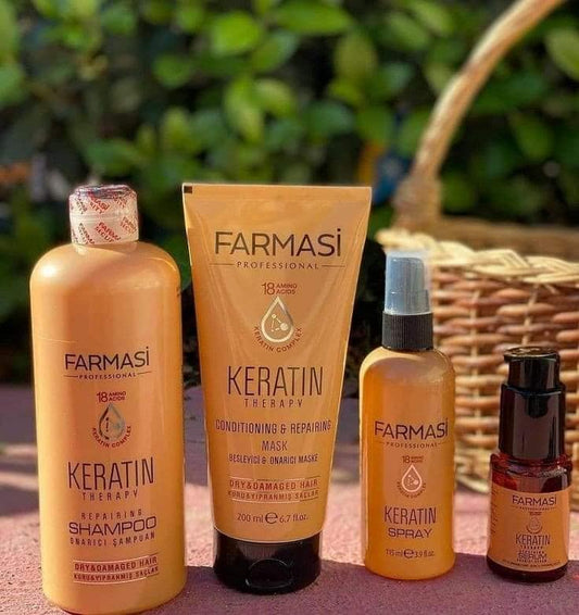 Farmasi Keratin Haarpflege-4-Set – Intensivpflege für trockenes & strapaziertes Haar