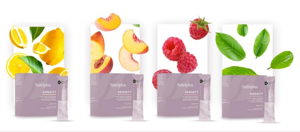 Nutriplus Serenity Kräuterteepulver mit Pfirsichgeschmack 30 Sachets