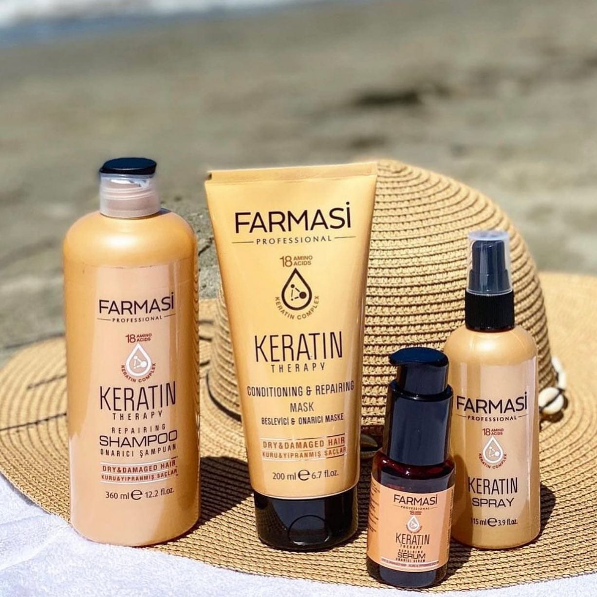 Farmasi Keratin Haarpflege-4-Set – Intensivpflege für trockenes & strapaziertes Haar