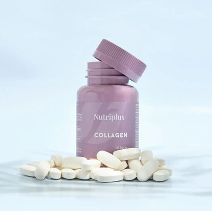 Nutriplus Kollagen Tabletten 30 Stück – Typ I & III + Vitamin C – für Haut, Haare, Nägel – Beauty Pflege