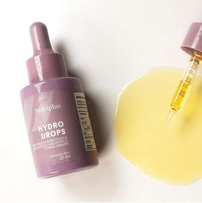 HydroDrops Farmasi Nutriplus Hyaluronsäure mit Vitamin C und Bitterorangenblütenextrakt 30 ml Tropfen