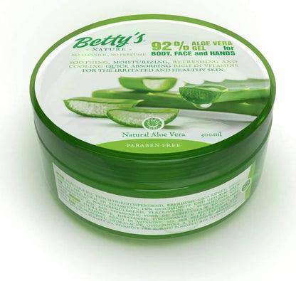 Betty’s Nature Aloe Vera Gel – Natürlich, Vegan & Vielseitig 300 g