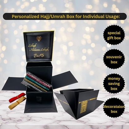 KBruShop Eid Mubarak – Premium Kaaba Geschenkbox mit Ewigen Rosen & Halal-Süßigkeiten