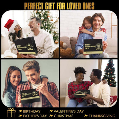 Altherona Gesichtspflege Set für Männer – 5-teiliges Face Care Komplettset mit Reinigungsgel, Peeling, Serum, Augencreme & Gesichtscreme – Ideales Geschenk für Männer