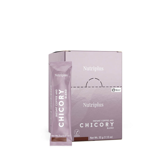 Chicorée Kaffee Instant 16x2g – Vegan, koffeinfrei, gesunde Kaffee-Alternative – Farmasi Nutriplus