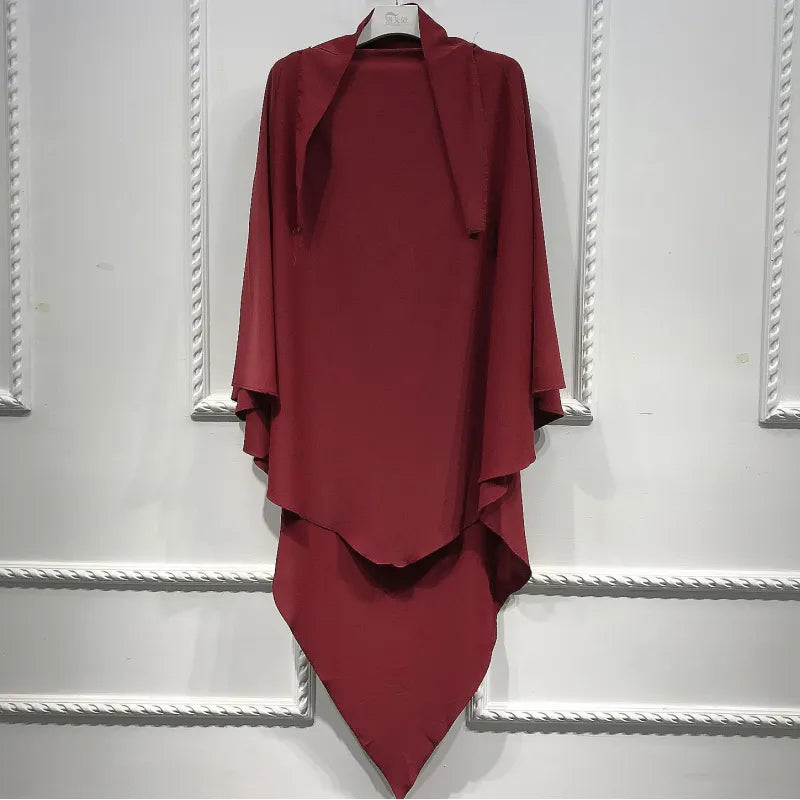 Muslimisches Kopftuch, Einfarbig, Glattes Platten-Design, Arabisches Tuch