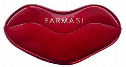 FARMASI Kosmetiktasche – Rot mit Lippenmotiv | Elegant & Stilvoll – Perfekt als Geschenk!