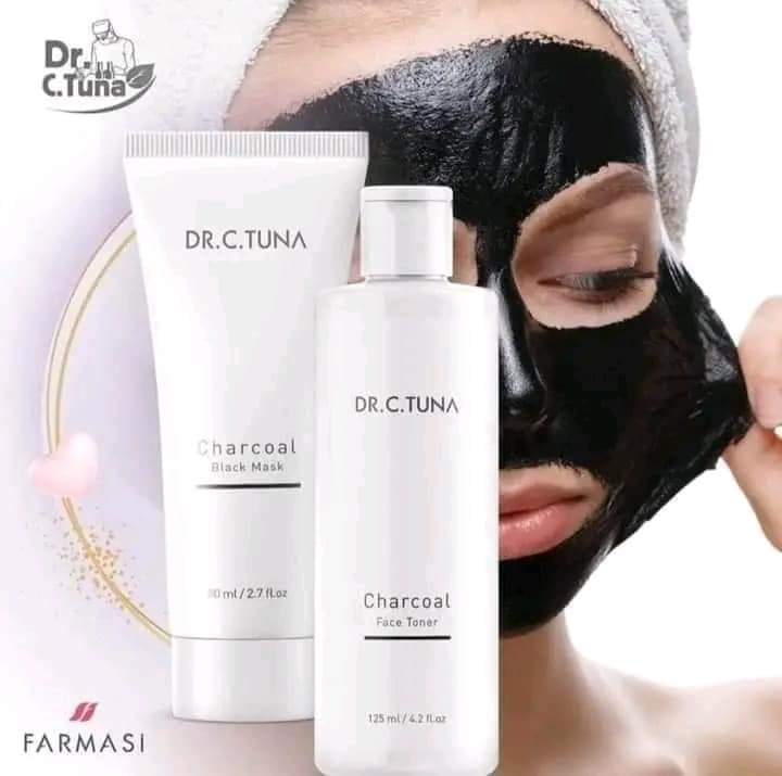 Farmasi Dr. C. Tuna Charcoal Set Mask 80 ml + Toner 115 ml– Für porentief reine und erfrischte Haut