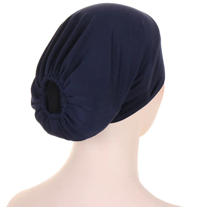 Multicolor Cross-Back Muslim Underscarf Cap