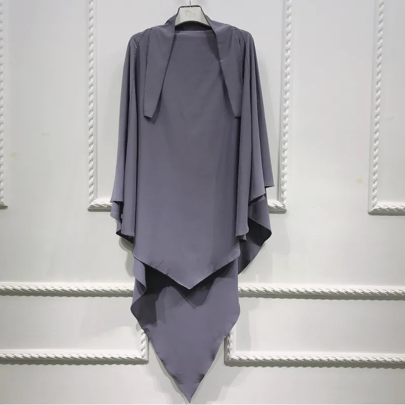 Muslimisches Kopftuch, Einfarbig, Glattes Platten-Design, Arabisches Tuch