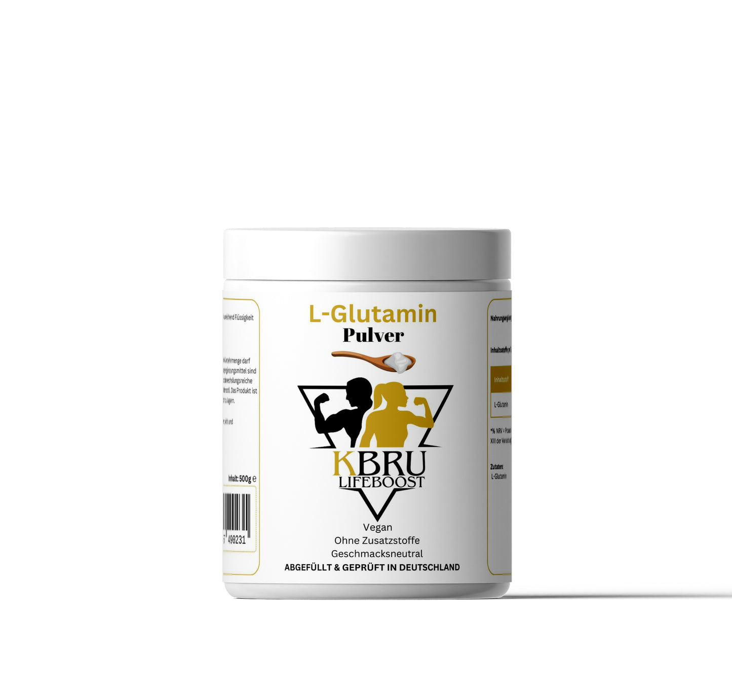 KBru LifeBoost L-Glutamin Pulver - 500g