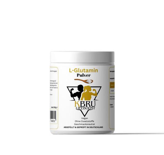 KBru LifeBoost L-Glutamin Pulver - 500g