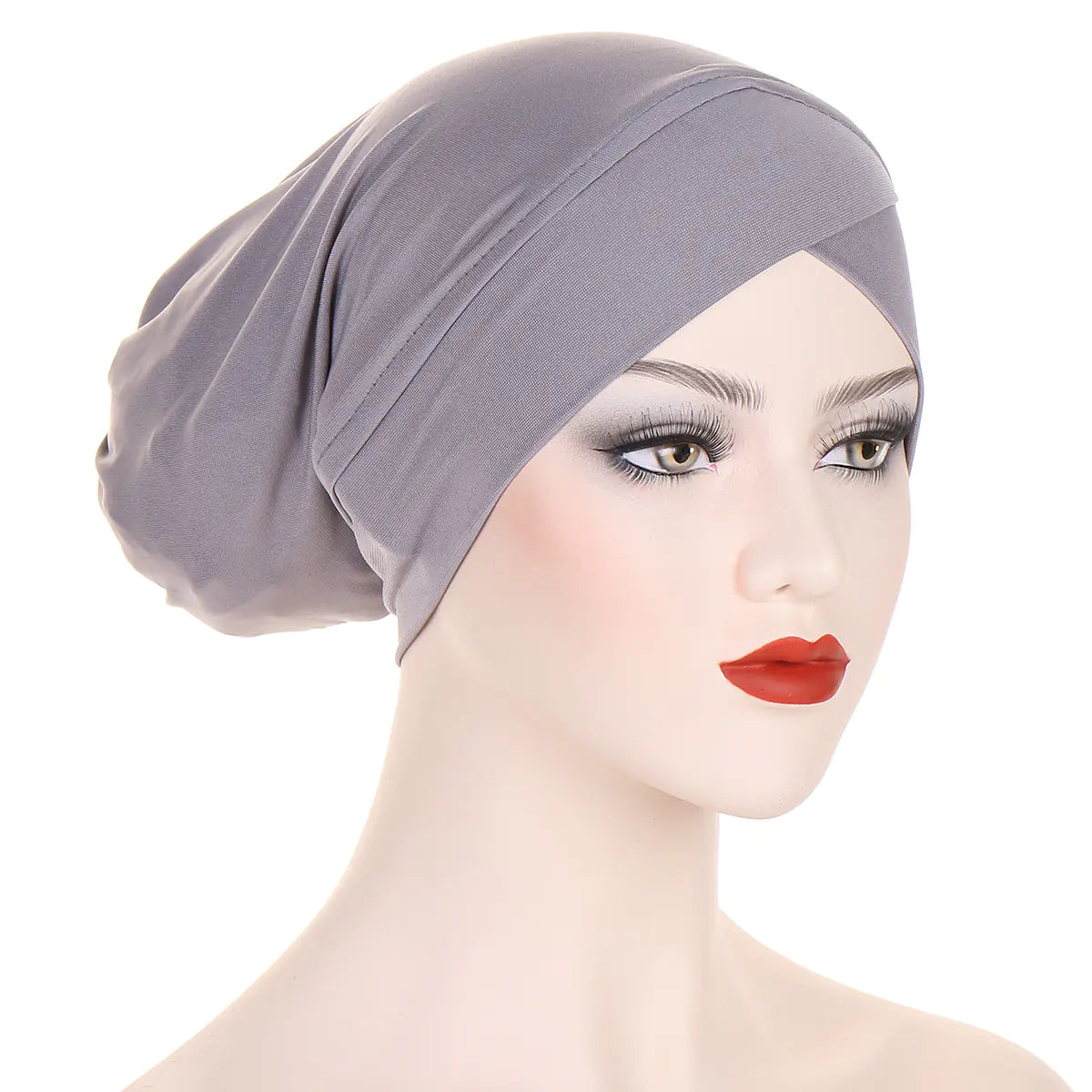 Multicolor Cross-Back Muslim Underscarf Cap