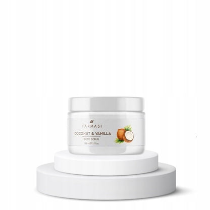 Farmasi Coconut &amp; Vanilla Körperpeeling – Sanft, sinnlich &amp; pflegend (110 ml)