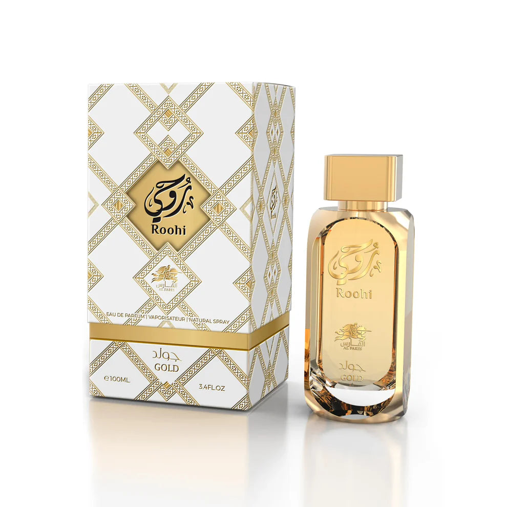 Al Fares Roohi Gold – Exklusives Eau de Parfum 100 ml, hochwertiges Geschenk für besondere Anlässe