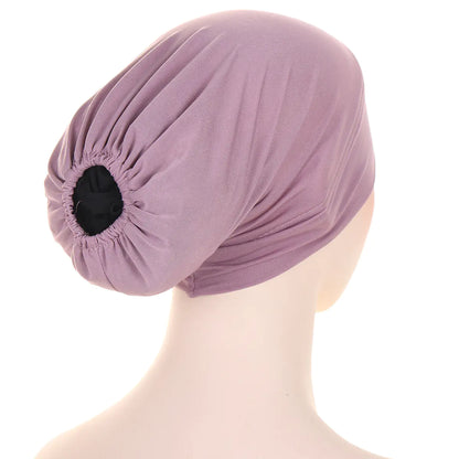 Multicolor Cross-Back Muslim Underscarf Cap