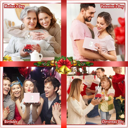 Ewige Rose Engel Geschenke im Glas für Frauen Mama Oma