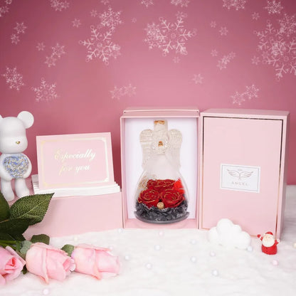 Ewige Rose Engel Geschenke im Glas für Frauen Mama Oma