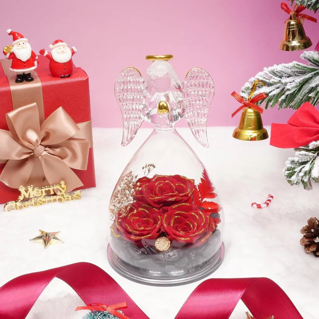 Ewige Rose Engel Geschenke im Glas für Frauen Mama Oma