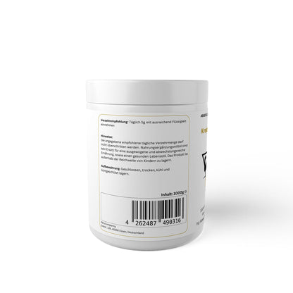 KBRU Lifeboost Kreatin Monohydrat - 1000g Pulver Sport, Fitnes, Muskelkraft, Ausdauer und Regeneration