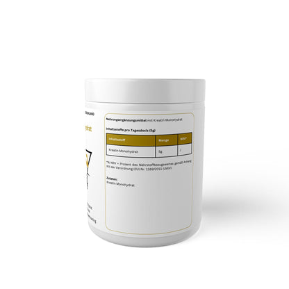 KBRU Lifeboost Kreatin Monohydrat - 1000g Pulver Sport, Fitnes, Muskelkraft, Ausdauer und Regeneration