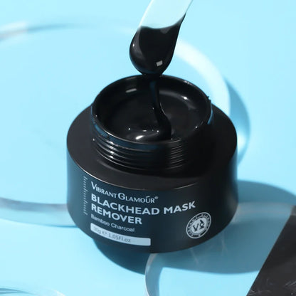 VIBRANT GLAMOUR Bambus-Kohle Mitesser-Entferner Maske – Porenreiniger, 30g