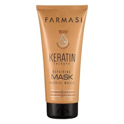 Keratin Haarmaske 200 ml  Farmasi– Intensive Haarpflege gegen Spliss & Trockenheit