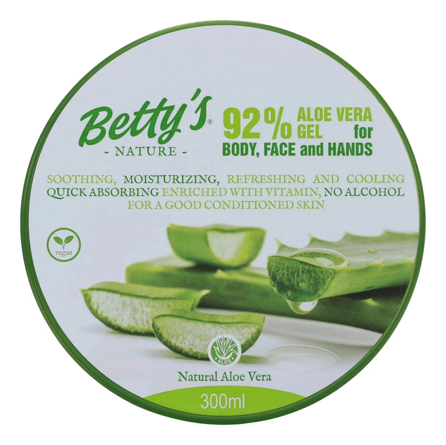 Betty’s Nature Aloe Vera Gel – Natürlich, Vegan & Vielseitig 300 g